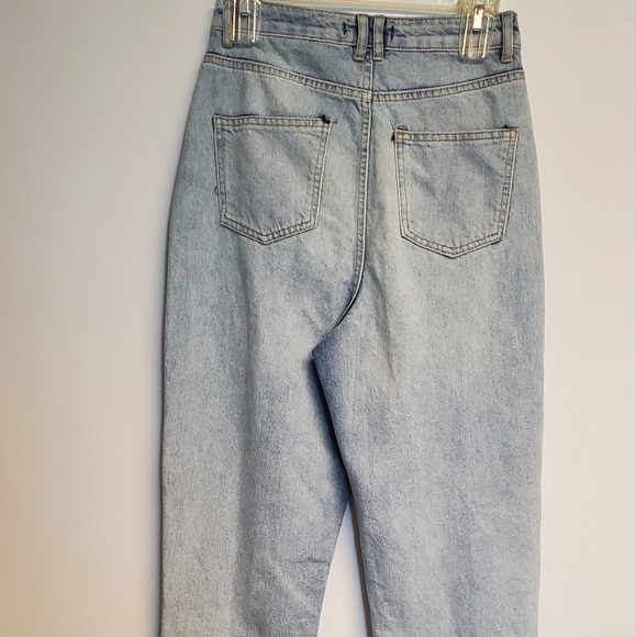 NWT TALL WRATH HIGH WAIST SLASH STRAIGHT LEG DENIM JEANS  2 - Picture 6 of 8